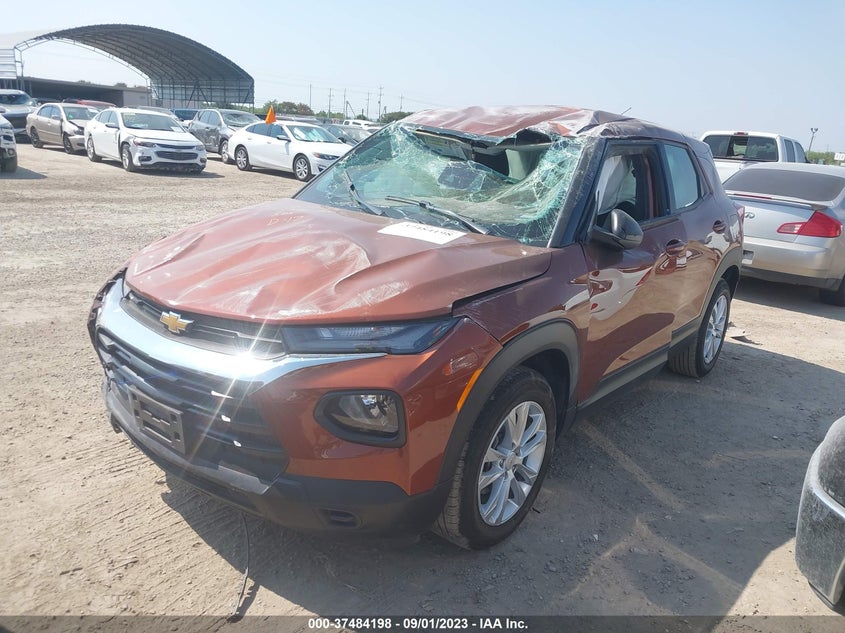 VIN KL79MMS28MB016150 2021 CHEVROLET TRAILBLAZER LS