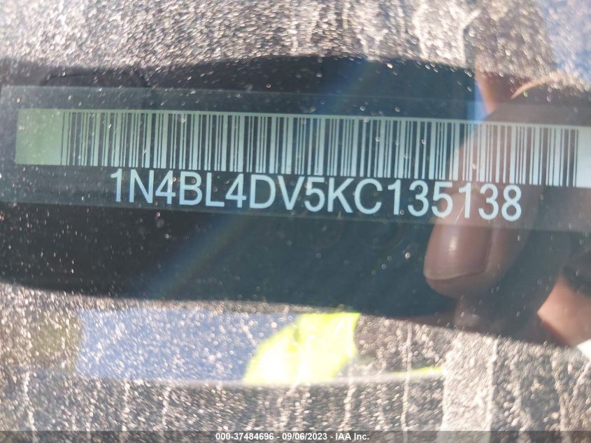 2019 NISSAN ALTIMA 2.5 SV - 1N4BL4DV5KC135138