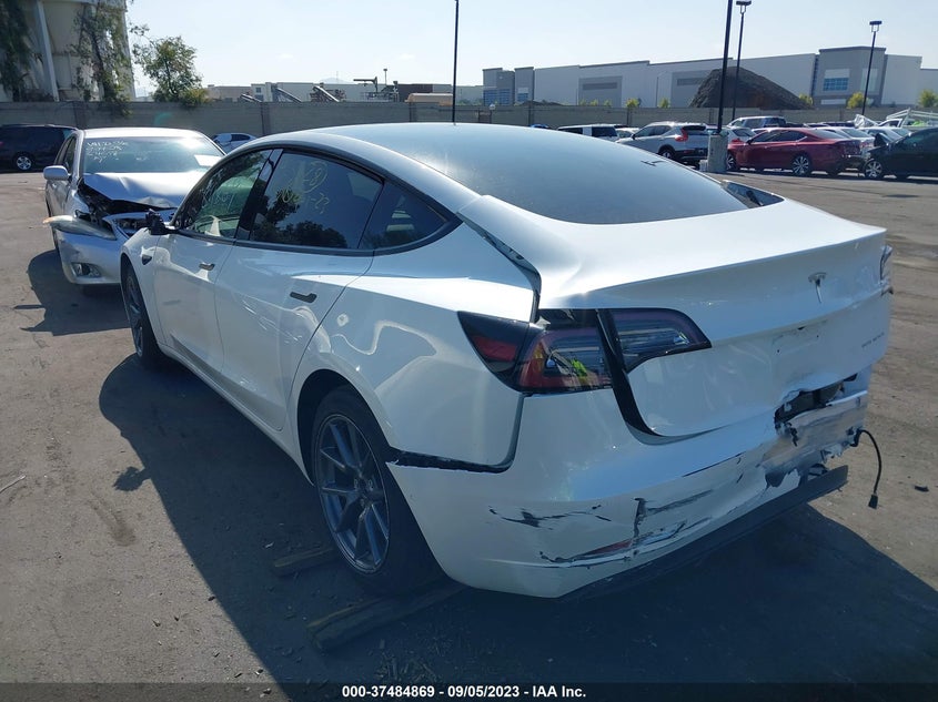 VIN 5YJ3E1EB4NF199271 2022 TESLA MODEL 3 LONG RANGE
