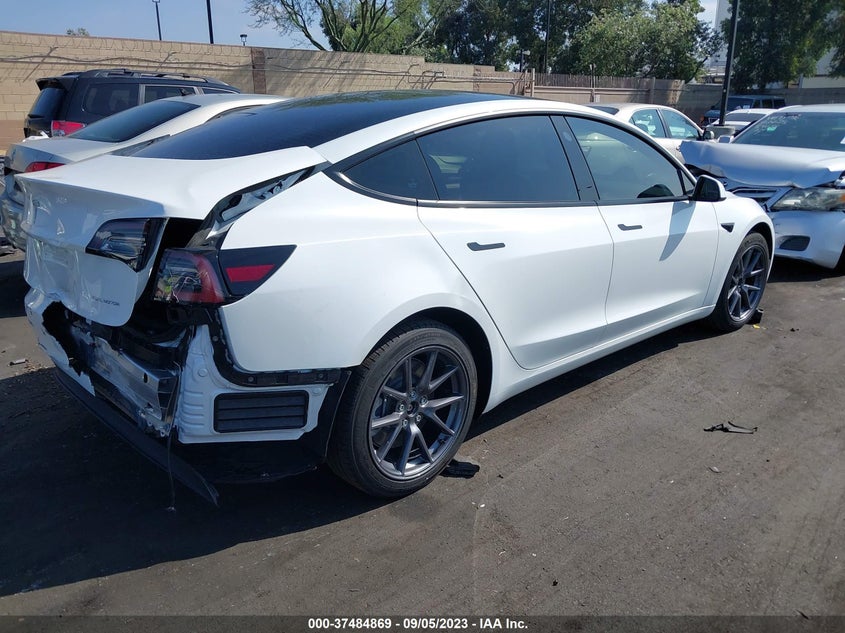 VIN 5YJ3E1EB4NF199271 2022 TESLA MODEL 3 LONG RANGE