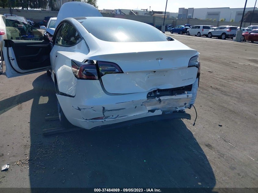 VIN 5YJ3E1EB4NF199271 2022 TESLA MODEL 3 LONG RANGE
