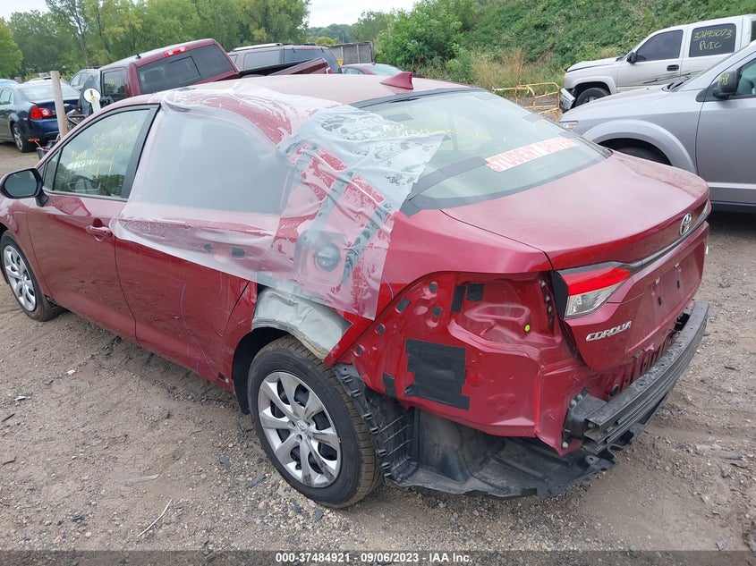 VIN JTDEPMAE3NJ200391 2022 TOYOTA COROLLA LE