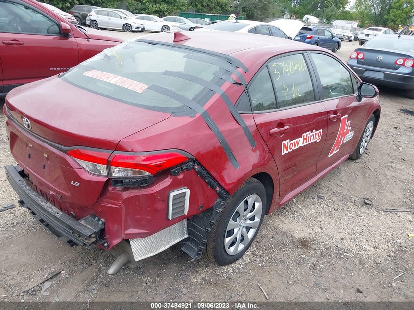 VIN JTDEPMAE3NJ200391 2022 TOYOTA COROLLA LE