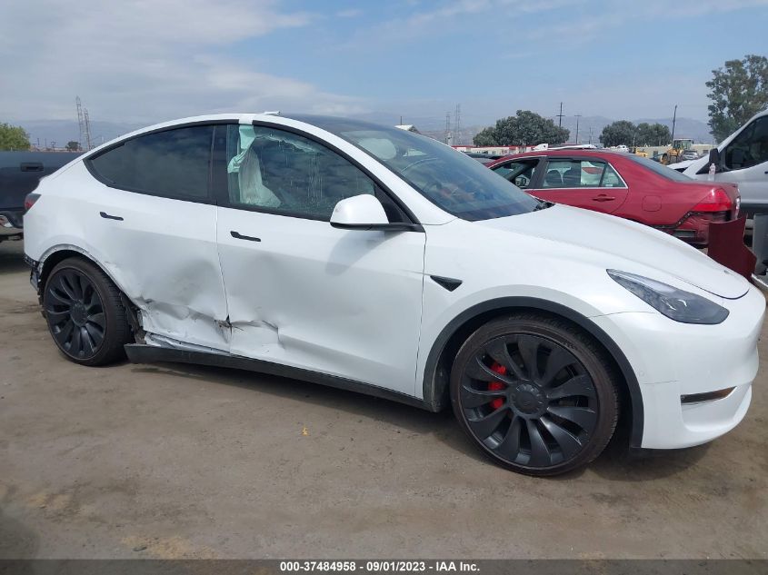 VIN 7SAYGDEFXNF489151 2022 TESLA MODEL Y PERFORMANCE