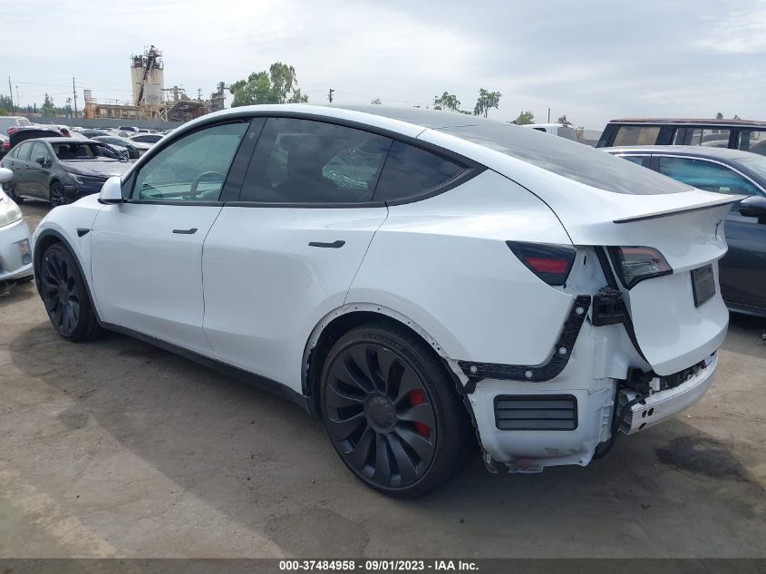 VIN 7SAYGDEFXNF489151 2022 TESLA MODEL Y PERFORMANCE