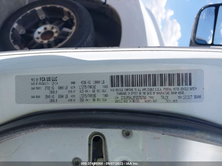 2015 RAM 2500 TRADESMAN - 3C6UR5HL2FG576784