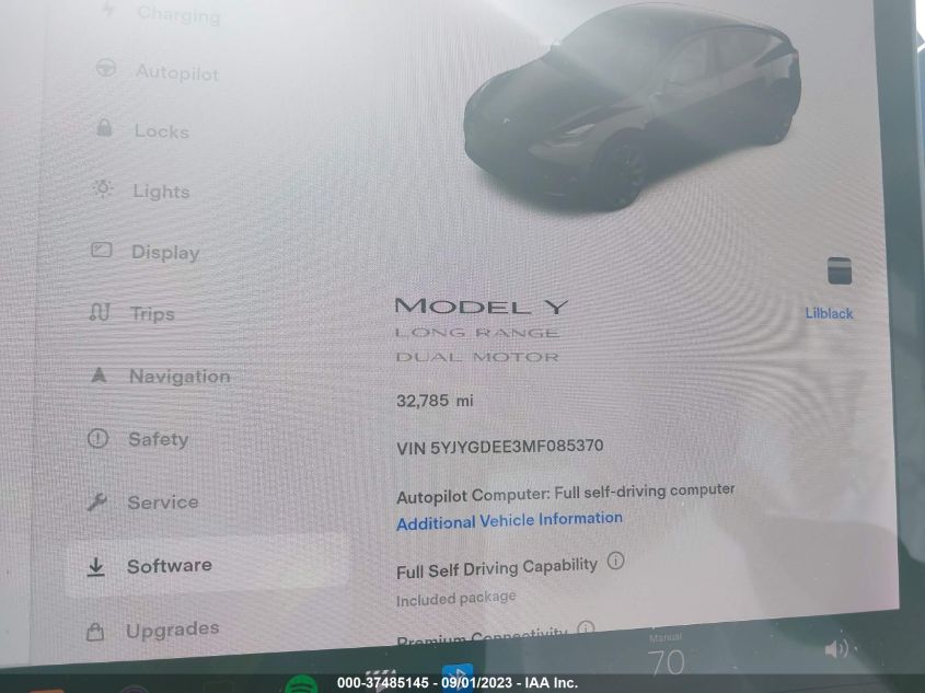 2021 TESLA MODEL Y LONG RANGE - 5YJYGDEE3MF085370