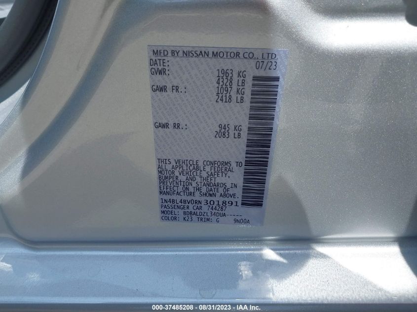 2024 NISSAN ALTIMA 2.5 S - 1N4BL4BV0RN301891