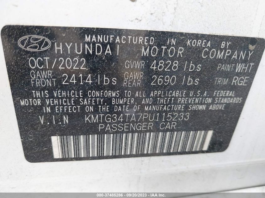 2023 GENESIS G70 2.0T - KMTG34TA7PU115233