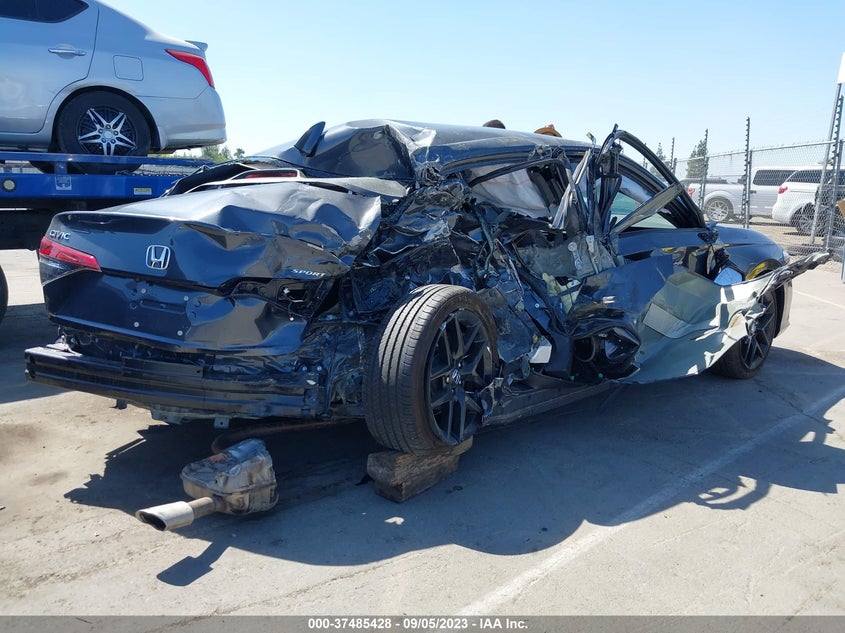 VIN 2HGFE2F55NH609907 2022 HONDA CIVIC SEDAN SPORT