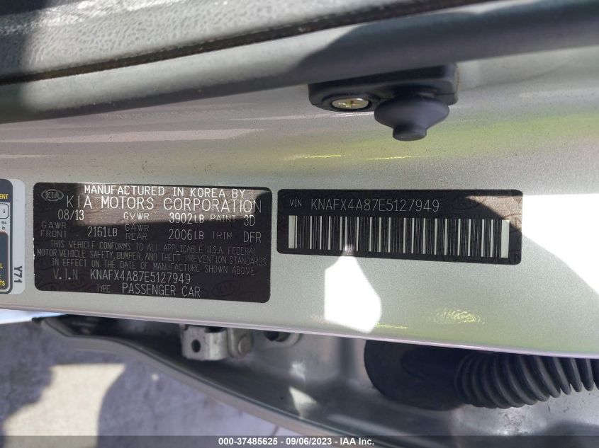 2014 KIA FORTE EX - KNAFX4A87E5127949