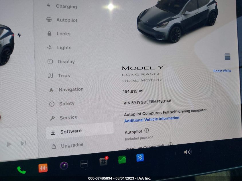 2021 TESLA MODEL Y LONG RANGE - 5YJYGDEE6MF183146