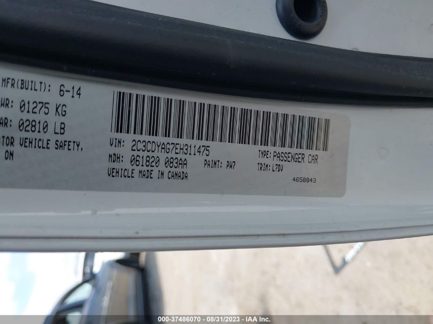 2014 DODGE CHALLENGER SXT - 2C3CDYAG7EH311475