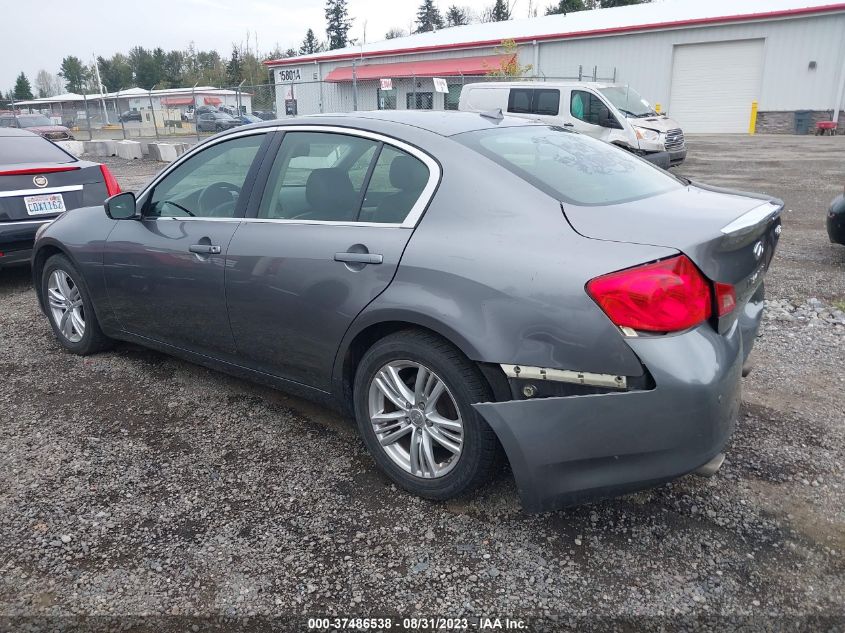 2013 INFINITI G37 SEDAN X JN1CV6AR8DM754778