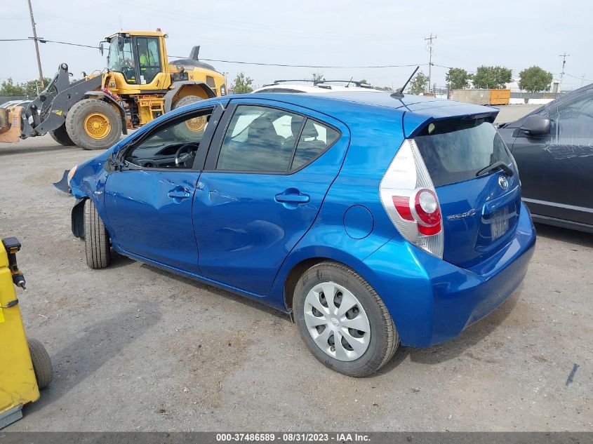2013 TOYOTA PRIUS C ONE/TWO/THREE/FOUR - JTDKDTB36D1556044