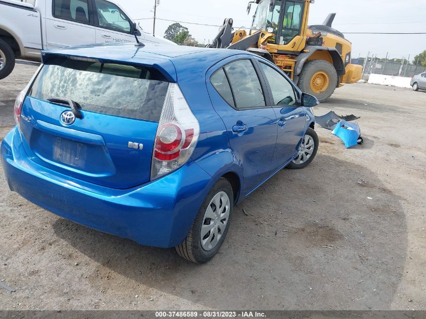 2013 TOYOTA PRIUS C ONE/TWO/THREE/FOUR - JTDKDTB36D1556044