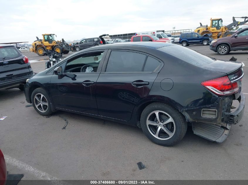 2015 HONDA CIVIC SEDAN SE - 19XFB2F7XFE101938