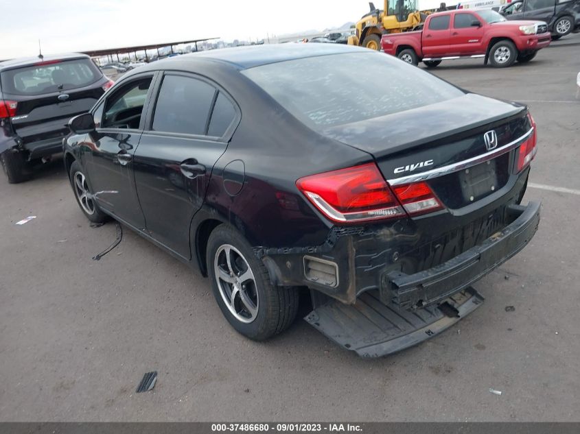 2015 HONDA CIVIC SEDAN SE - 19XFB2F7XFE101938