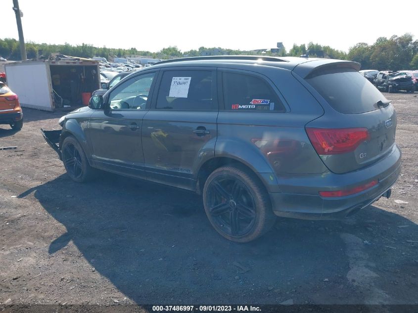 2015 AUDI Q7 3.0T S LINE PRESTIGE - WA1DGAFE5FD032590