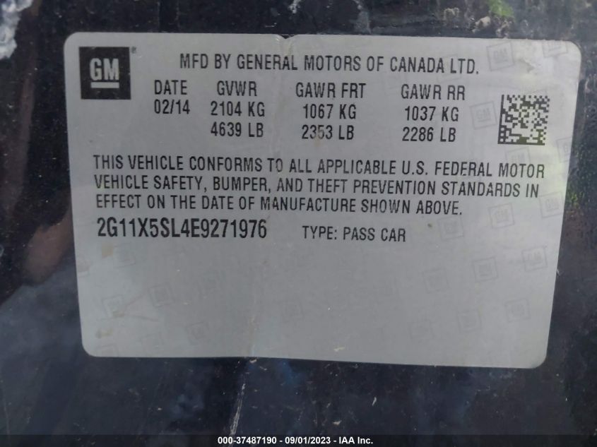 2014 CHEVROLET IMPALA LS - 2G11X5SL4E9271976