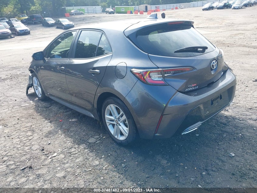 VIN JTNB4MBEXN3190467 2022 TOYOTA COROLLA HATCHBACK SE