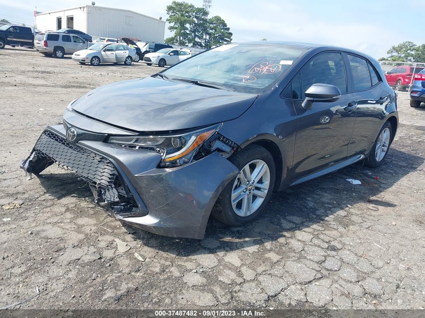 VIN JTNB4MBEXN3190467 2022 TOYOTA COROLLA HATCHBACK SE