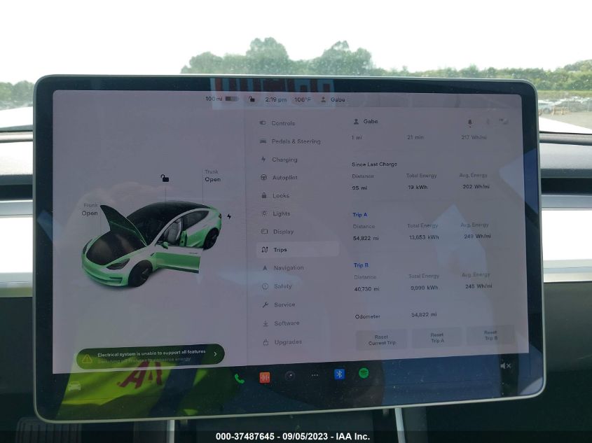 2020 TESLA MODEL 3 STANDARD RANGE - 5YJ3E1EAXLF783954