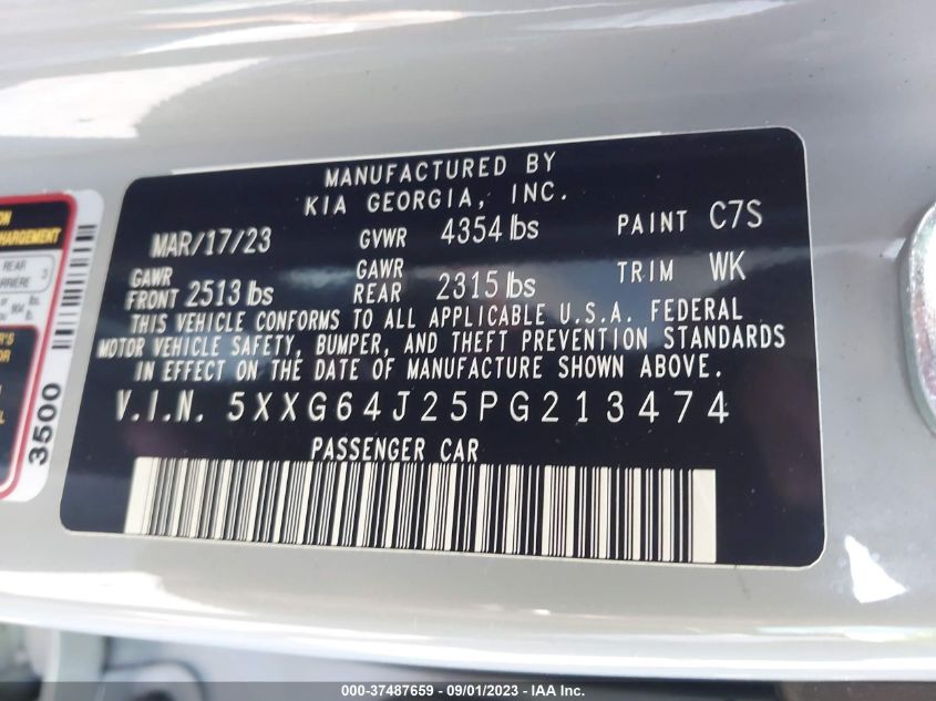 2023 KIA K5 GT LINE - 5XXG64J25PG213474