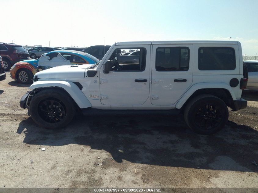 2021 JEEP WRANGLER 4XE UNLIMITED SAHARA 1C4JJXP62MW700948