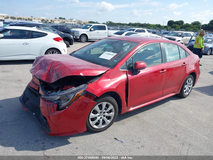 VIN JTDEPMAE6MJ177297 2021 TOYOTA COROLLA LE