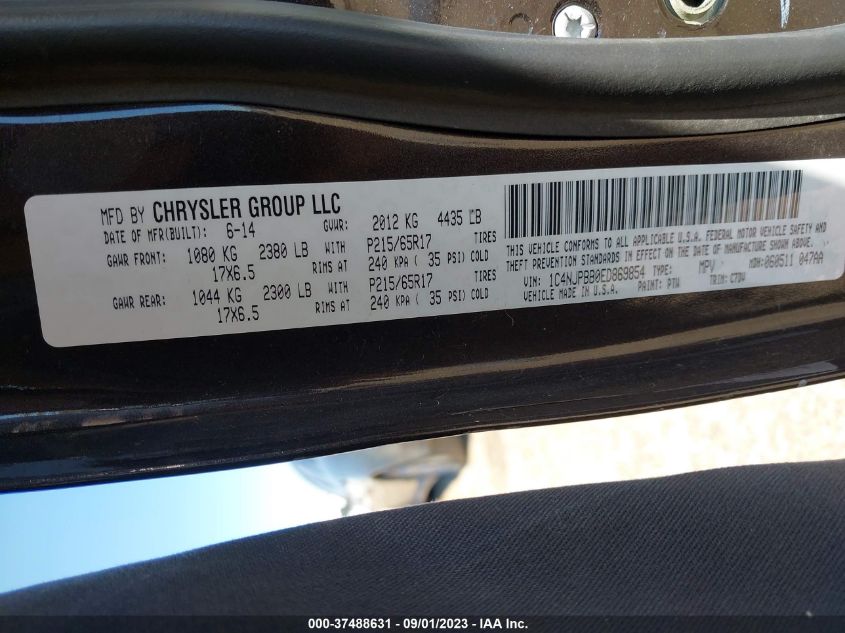 2014 JEEP PATRIOT SPORT - 1C4NJPBB0ED869854