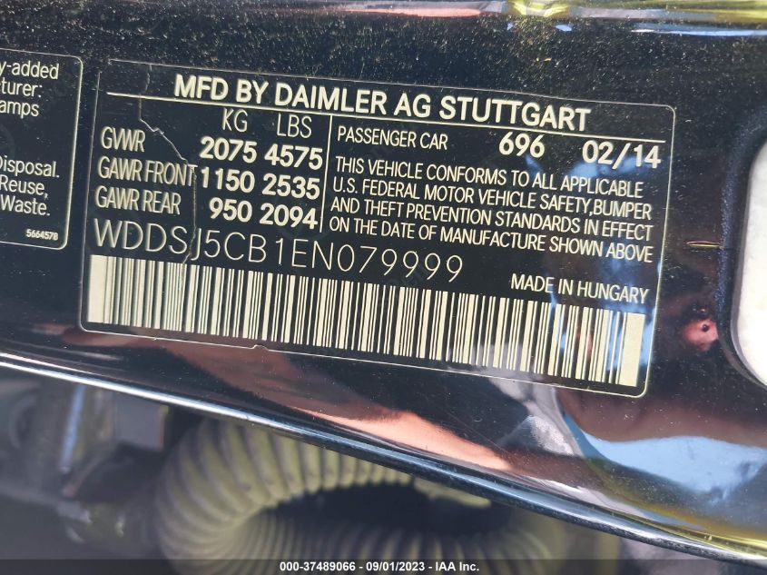 2014 MERCEDES-BENZ CLA-CLASS CLA 45 AMG - WDDSJ5CB1EN079999