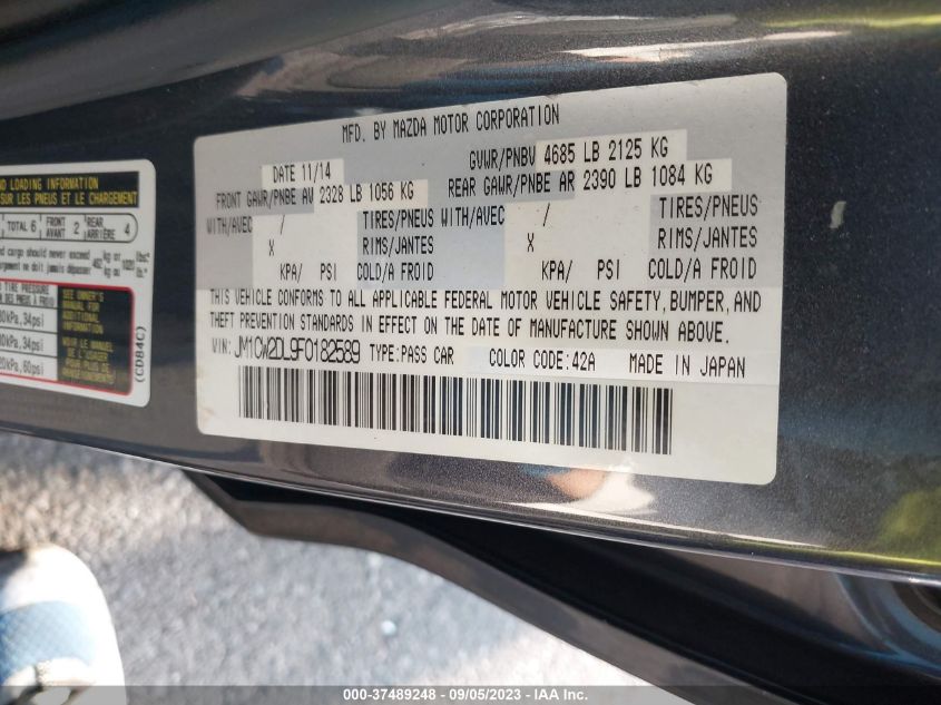 2015 MAZDA MAZDA5 GRAND TOURING - JM1CW2DL9F0182589