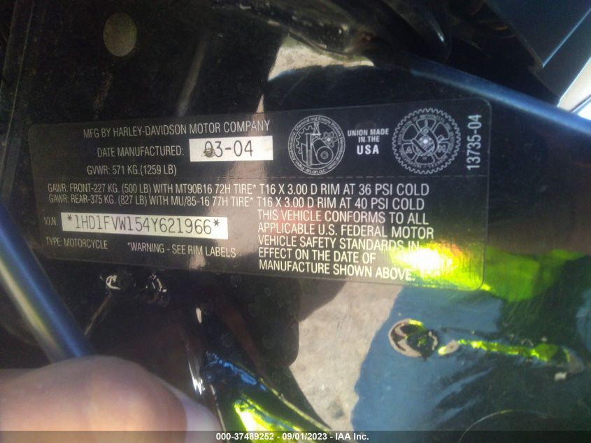 2004 HARLEY-DAVIDSON FLHTI - 1HD1FVW154Y621966