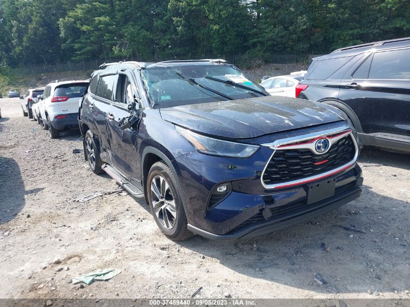 2021 TOYOTA HIGHLANDER HYBRID XLE - 5TDGBRCH4MS515021