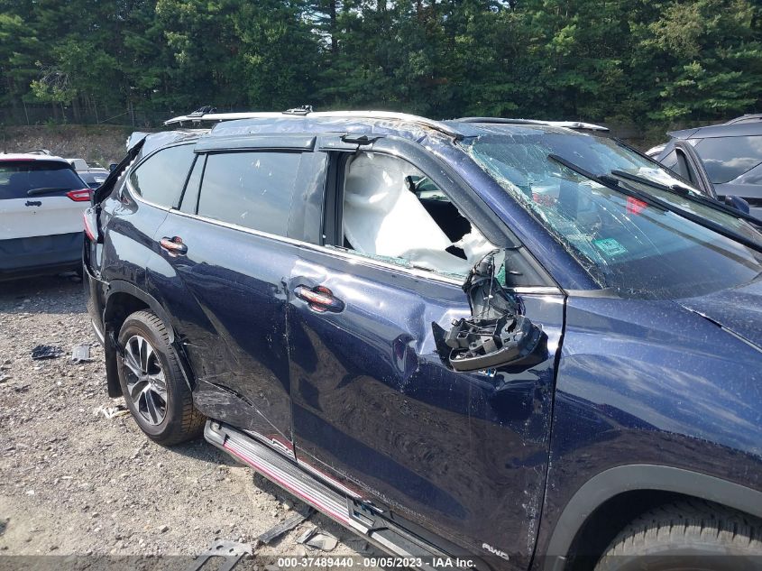 2021 TOYOTA HIGHLANDER HYBRID XLE - 5TDGBRCH4MS515021