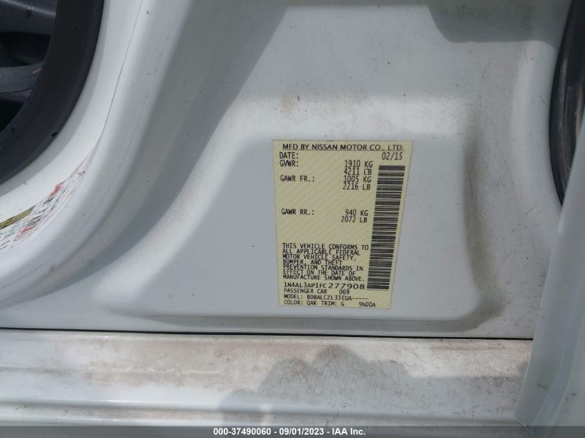 2015 NISSAN ALTIMA 2.5 - 1N4AL3AP1FC277908
