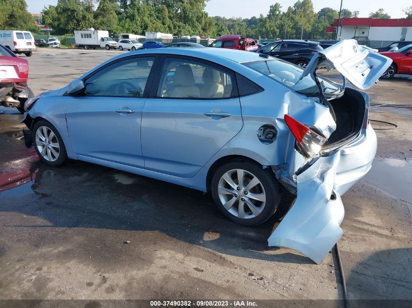 2013 HYUNDAI ACCENT GLS - KMHCU4AE0DU572392