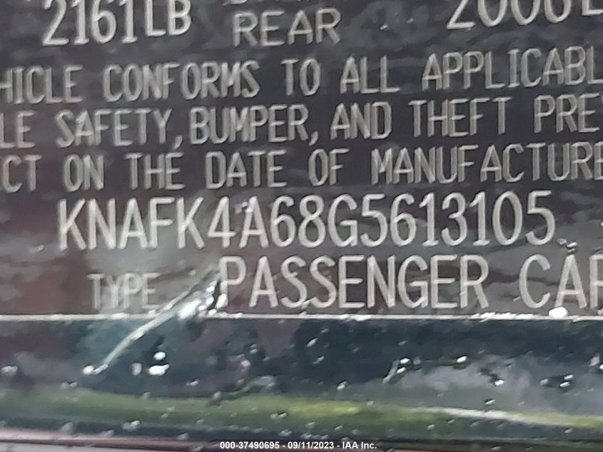 2016 KIA FORTE LX - KNAFK4A68G5613105