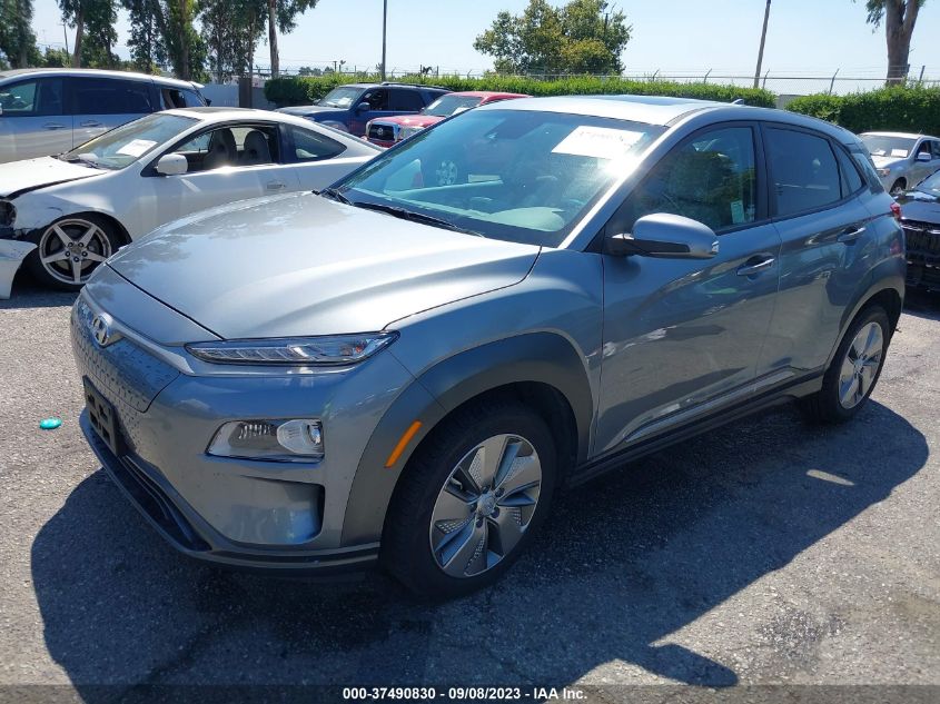 2021 HYUNDAI KONA EV LIMITED - KM8K33AG2MU124259