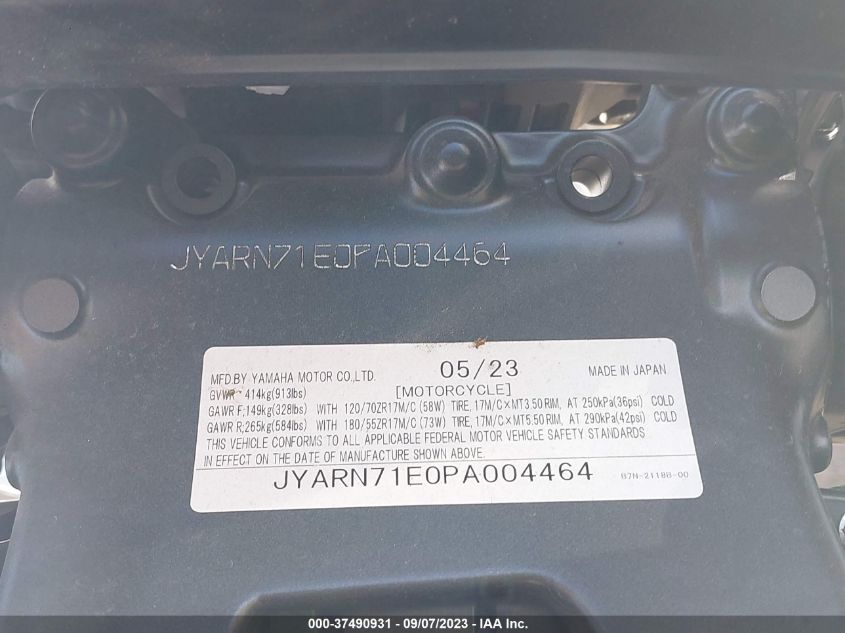 2023 YAMAHA MT09 JYARN71E0PA004464