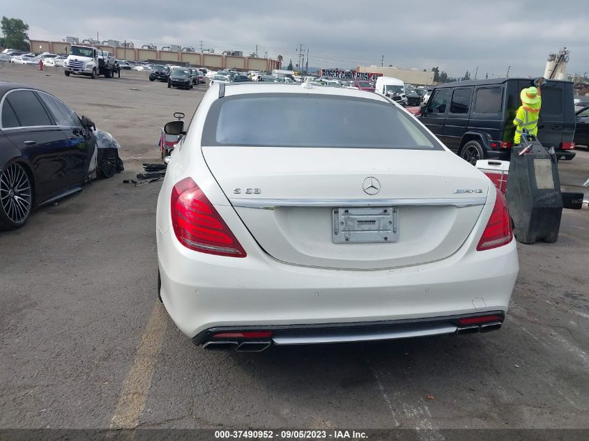 2015 MERCEDES-BENZ S-CLASS S 63 AMG - WDDUG7JB9FA101469