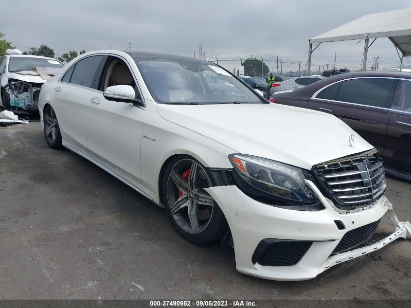 2015 MERCEDES-BENZ S-CLASS S 63 AMG - WDDUG7JB9FA101469