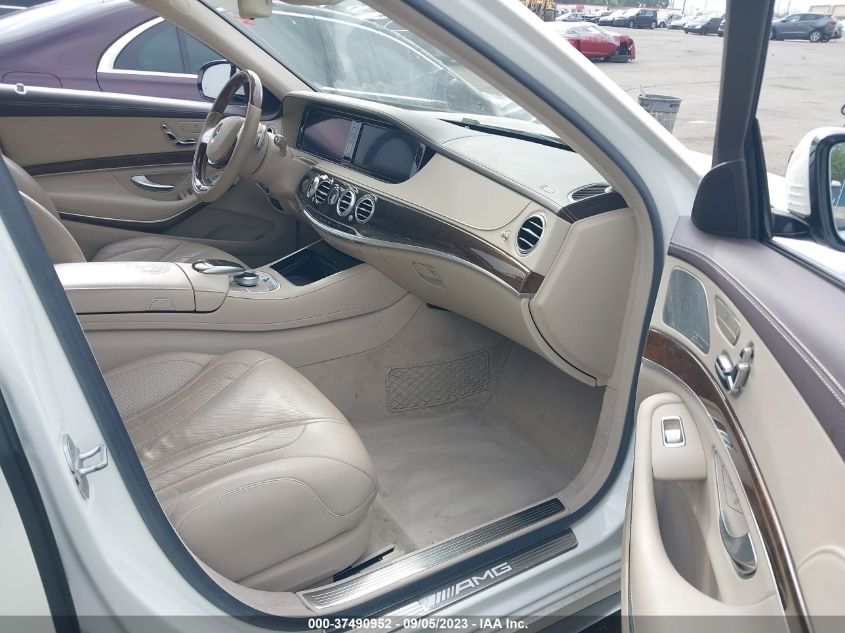 2015 MERCEDES-BENZ S-CLASS S 63 AMG - WDDUG7JB9FA101469