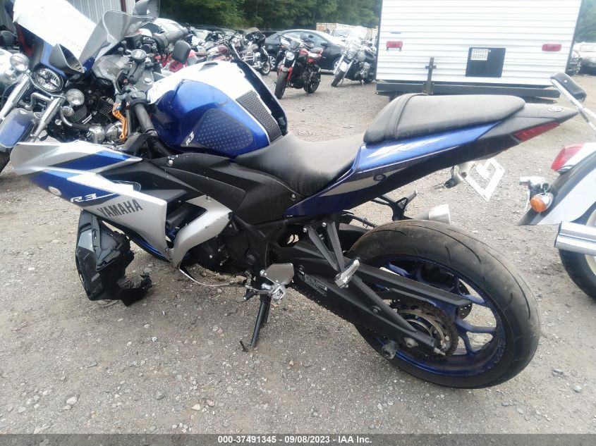 2015 YAMAHA YZFR3 MH3RH06Y1FK009706