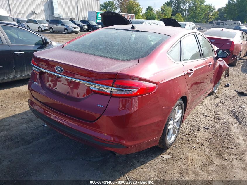 2018 FORD FUSION SE - 3FA6P0H73JR114329