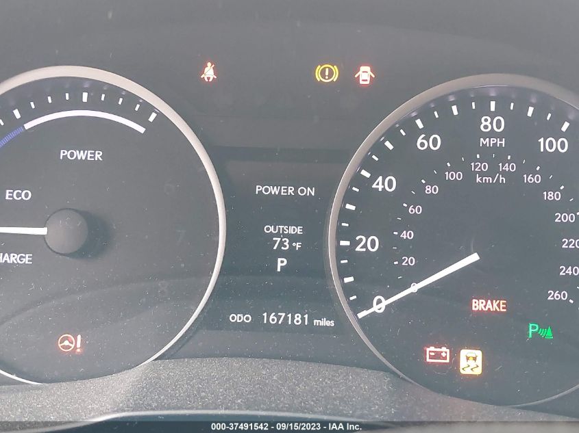 2014 LEXUS ES 300H HYBRID JTHBW1GGXE2053363