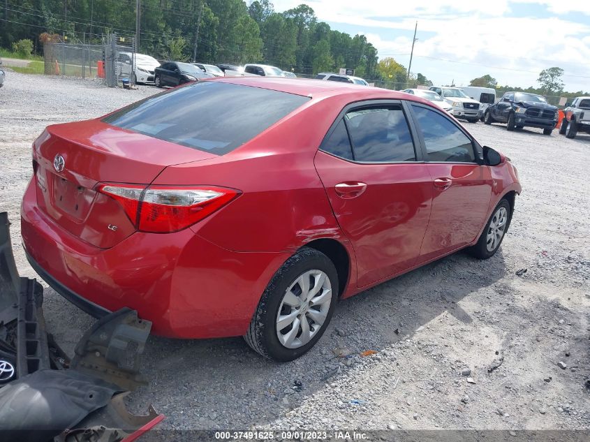 2014 TOYOTA COROLLA L/LE/S/S PLUS/LE PLUS - 5YFBURHE8EP164076