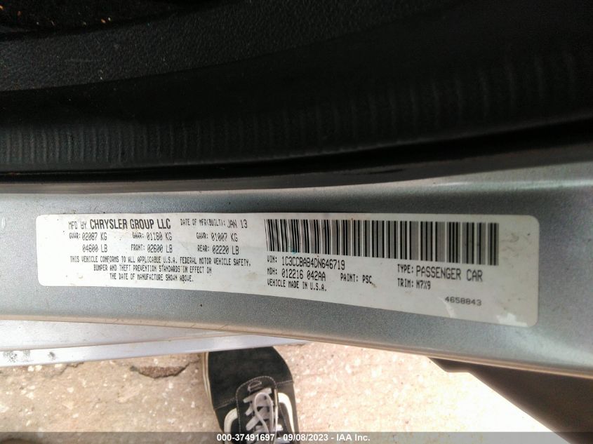 2013 CHRYSLER 200 LX - 1C3CCBAB4DN646719