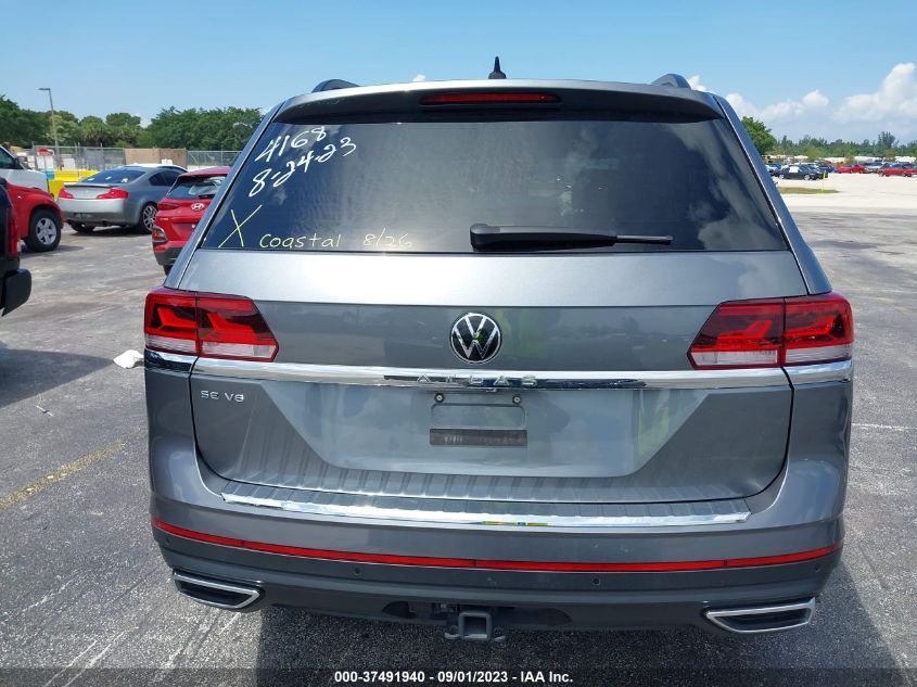 2022 VOLKSWAGEN ATLAS 3.6L V6 SE W/TECHNOLOGY - 1V2JR2CA8NC564168
